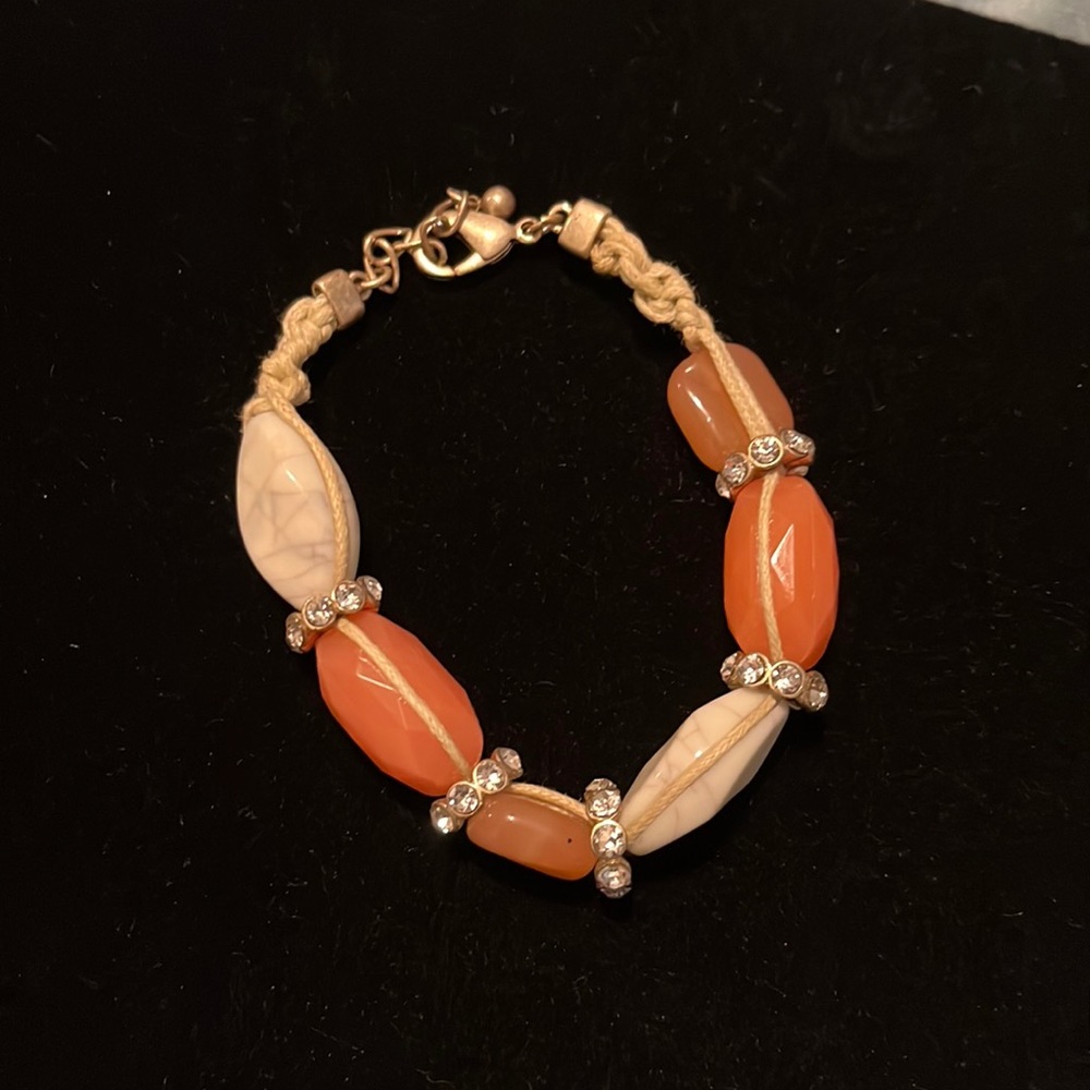 Peaches & cream colored Lia Sophia bracelet-$12